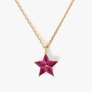 Kate Spade New York Gold Necklace with Pink Star Pendant